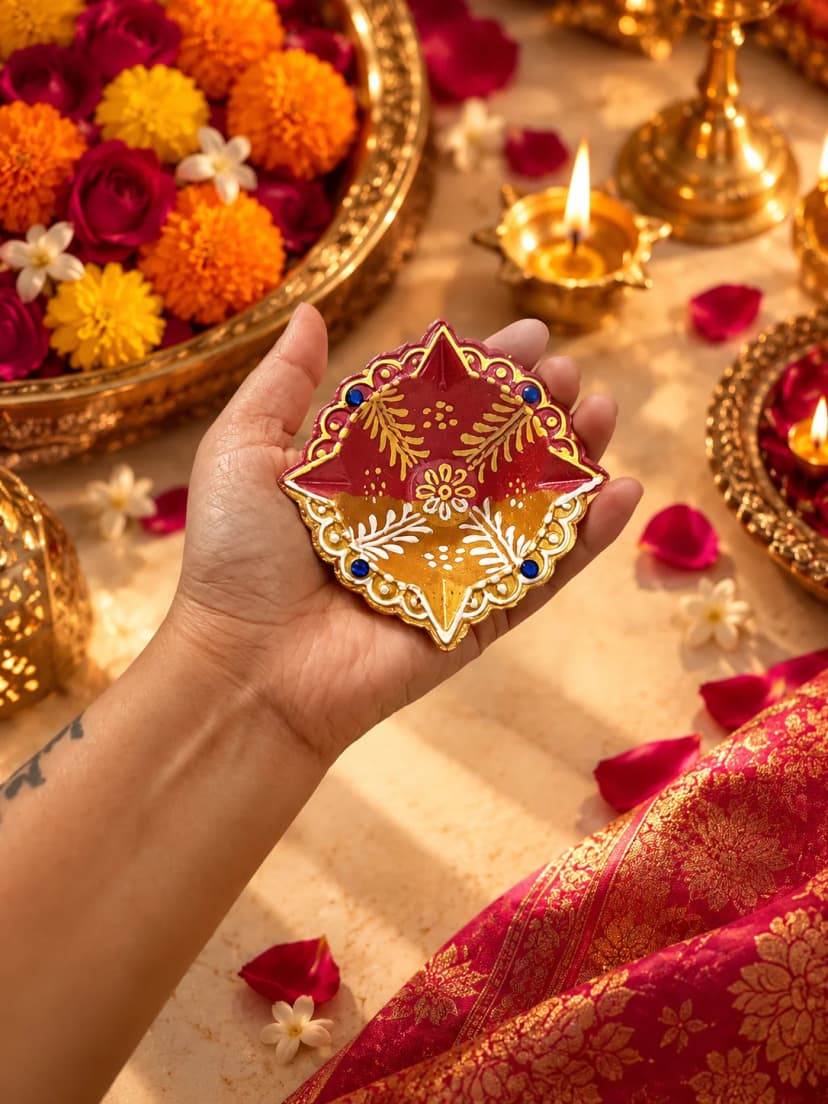 Chaumukhi Deepam — view 2 of 2